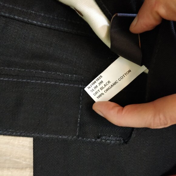 Nudie Jeans Slim Jim Dry Black 30x30 NWOT - Picture 4 of 7